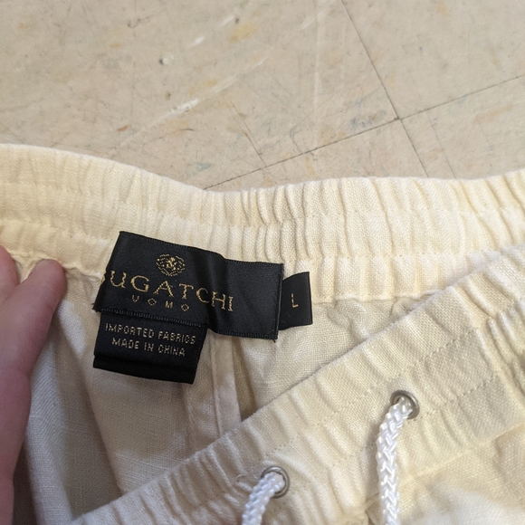 Bugatchi uomo shorts size large creme - Picture 4 of 4